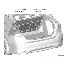 Honda 2022-2025 Genuine Honda Civic Hatchback Rear Seat Back Protector 08P30-T47-100