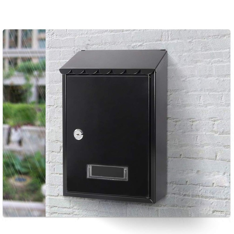 Wall Mounted Mailboxes with Key Lock, Outdoor Key Locking Mail