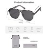 SOJOS Retro Hexagonal Aviator Sunglasses Womens Mens Trendy Rectangle UV400