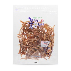 Minecook Dried Calamari Over Flower from Korea/Flower Dried Squid Jerky-rip Zipped bag Late Night Snack 8.11oz 꽃보다 오징어