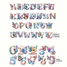 26pcs 3D Alphabet A-Z & Numbers 0-9 Iron On Transfers for T-Shirts Rub on Transfers Stickers Vinyl Ready to Press Stickers Iron on Decals for T-Shirts Clothing Hoodie DIY Crafts