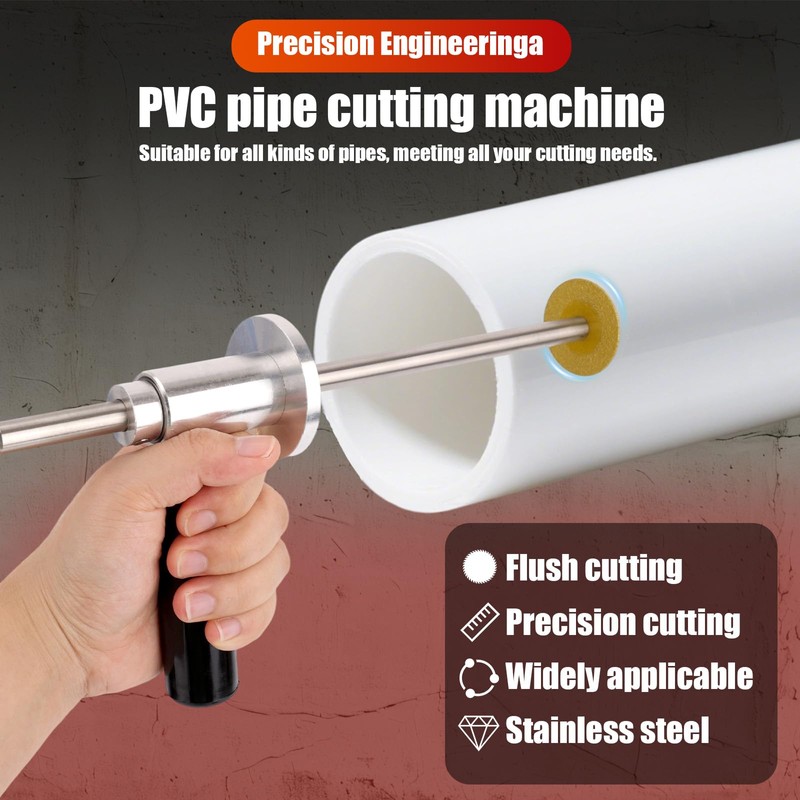 PVC Inside Pipe Cutter, Including Diamond Grit Wheel & Handle