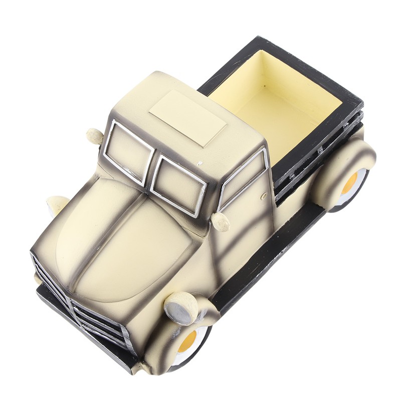 Solar Flower Pot Retro Pickup Truck Planter with Fairy Light