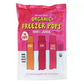 T Joe's 2 Pack Trader Joe’s Organic Freezer Pops 100% Juice NEW ITEM