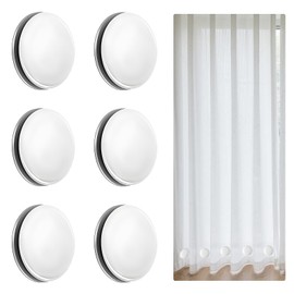 6 pieces shower curtain weights, shower curtain weights, shower curtain magnets, weight for curtains, curtain weights, waterproof, for shower curtains, curtains, tablecloths, magnetic whiteboards