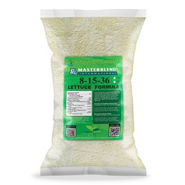 Masterblend Lettuce Fertilizer Formula by PowerGrow Systems 8-15-36 (1 Pound)