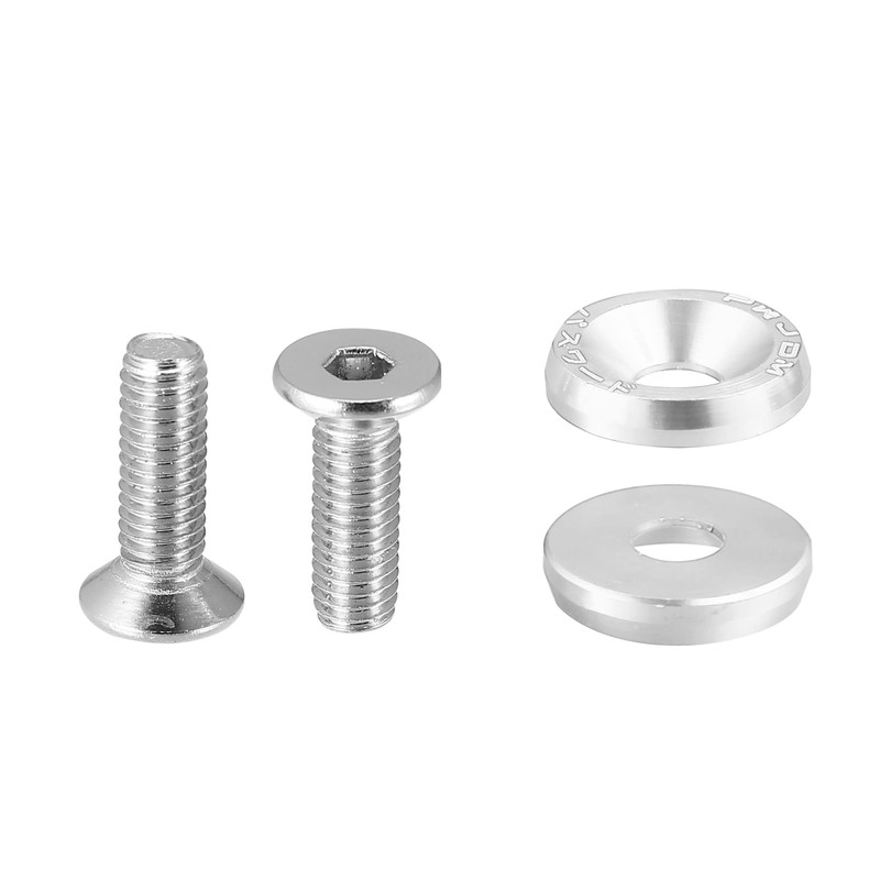 X AUTOHAUX 10pcs Fender Washer Bumper Washer M6 Bolts Engine