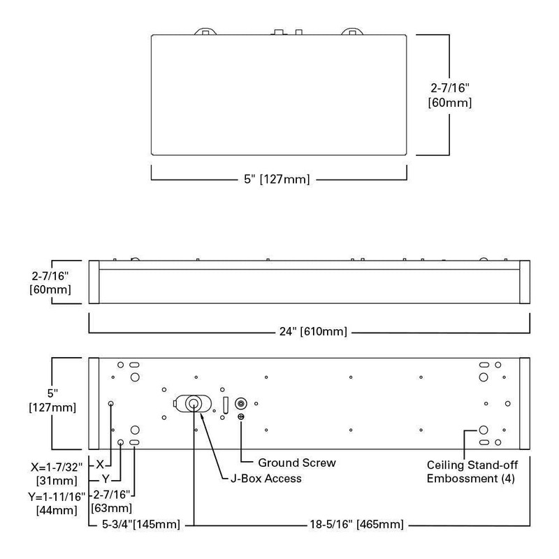 Metalux WP 2 ft. 1800-Lumens 4000K Cool White 120-Volt White