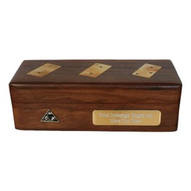 Gamekeepers Cottage gifts Triathlon Wooden Dominoes In Wooden Box FREE ENGRAVING Gift 535