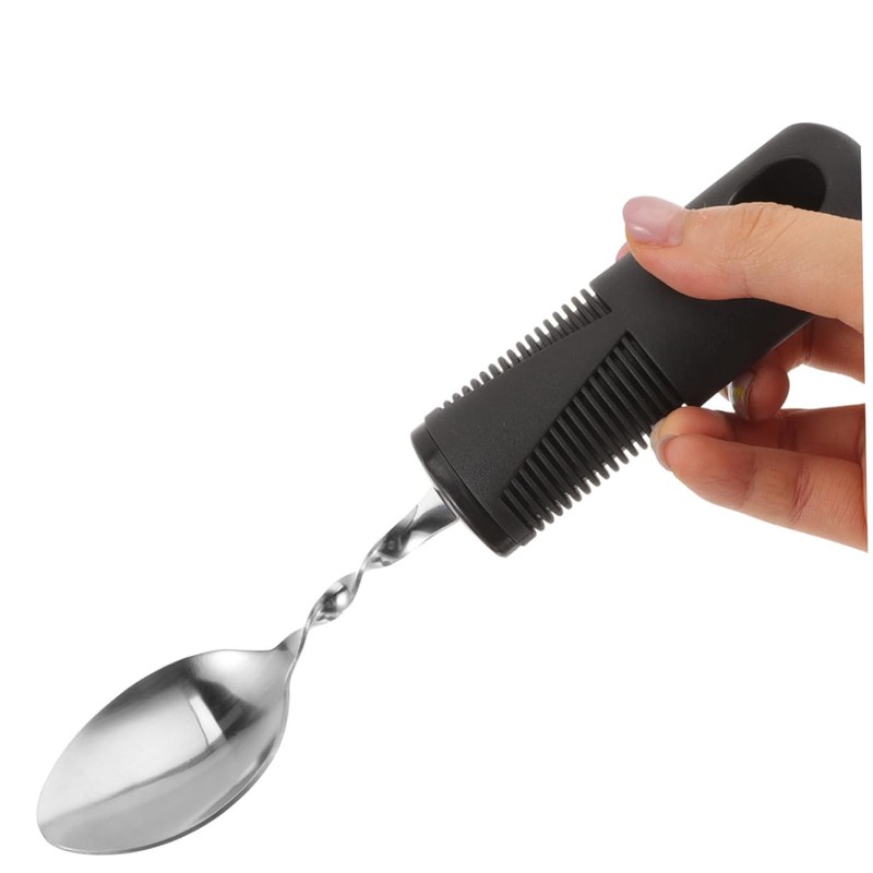 LABRIMP 6pcs Adaptive Utensils for Elderly Portable Non Slip Cutlery