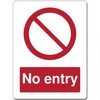 Red Circle Prohibited Act Metal Sign For Office Work Site