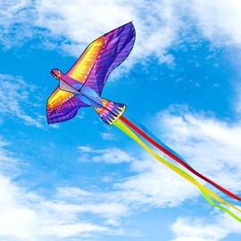 Mint’s Colorful Life Large Phoenix Bird Kite for Kids Adults, Easy to Fly Single Line Beach Kite, Comes with Kite Handle and 300ft String