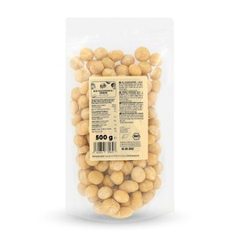 KoRo - Organic Macadamia Kernels 500 g - Mild Butter Aroma - Wonderfully Crisp - Practical Value Pack - Organic Quality - No Additives
