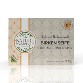 Birch Soap with Real Birch Extract - 100 g - Organic, Vegan, Sustainable, Fair - 8% Regreasation