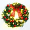 Xmas Wreath with 20 LED Lights and Bells Christmas Garland