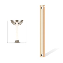 16 Inch Ceiling Fan Downrod with Extension Cord, 1 .3 Foot Gold Ceiling Fan Extension Rod, 1 Inch OD, Ceiling Downrod for Various Fans (Gold, Unthreaded)