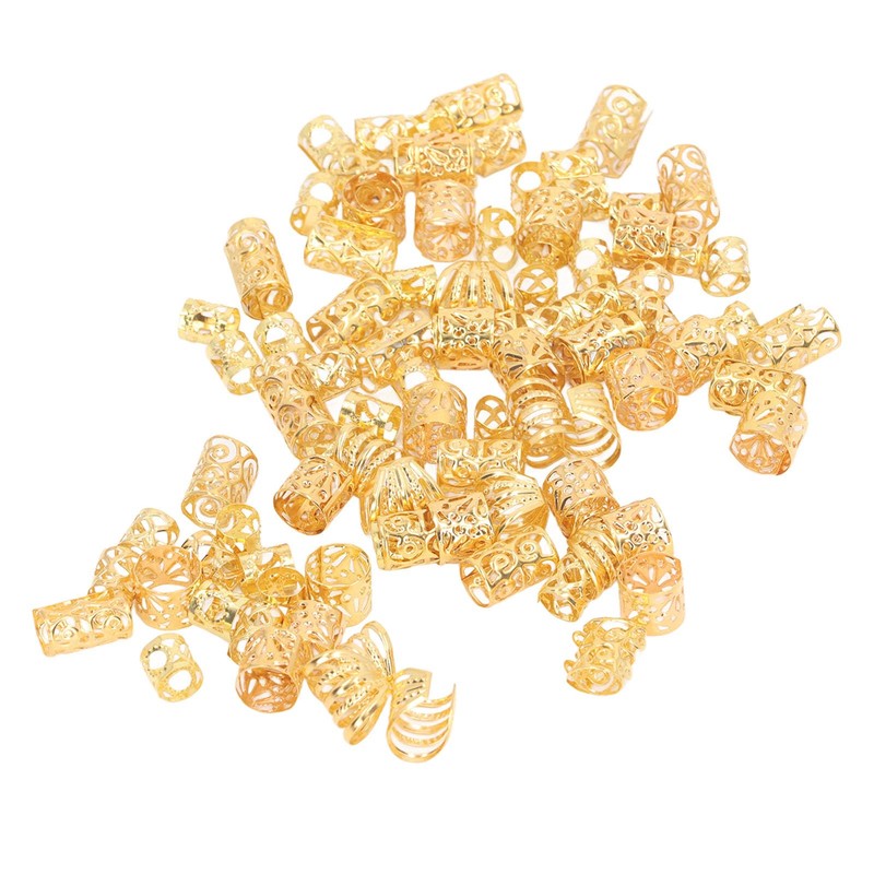 200 Anillos para el Pelo de Rastas, Patrones Exquisitos Ahuecados,