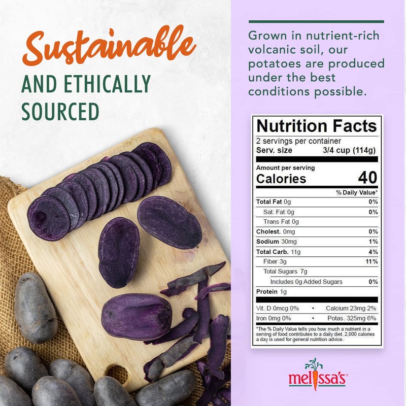 Melissa's Dutch Blue Potatoes, 3lbs (2x 1.5lb bags)