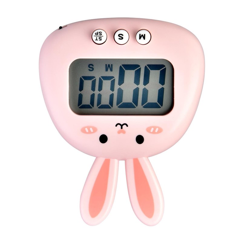 Classroom Timer, Kitchen Timer Magnetic Bunny Digital Countdown Timer, Cute