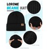 3 PCS Winter Hat Scarf Gloves Set, Soft Warm Knit