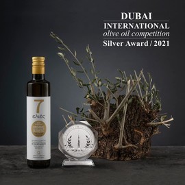 Atsas 7 Olive Oil High in Polyphenols - Organic Extra Virgin Olive Oil - Unfiltered Cold Pressed - New Harvest - 16.9 fl oz