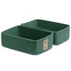 MiniArk Large Shallow Organizing Baskets 15x11x5.1 Inches - Rope Woven