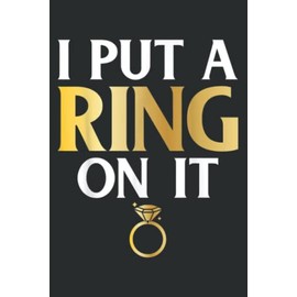 I Put a Ring on It Husband to Be Couple Engagement Set: Wide Ruled Line Paper, Lined Notebook Journal with 6" x 9", 120 Pages for Work, School and College Supplies.