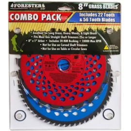 Forester 8" Grass Blade Combo - 22 & 56 Teeth Blades
