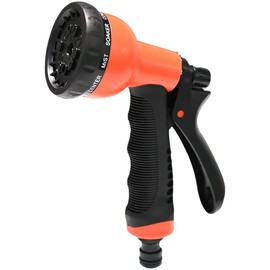 Armo 10 Muster verstellbare Schlauchtülle Anti-Rutsch-Multi-Hochdruck-Sprühpistole für Schlauch, Rohr, Gießkannen mit 10 Wasserkontrollmustern