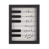 Wisechoice Musical Quotes Wall Decor with When Words Fail Music