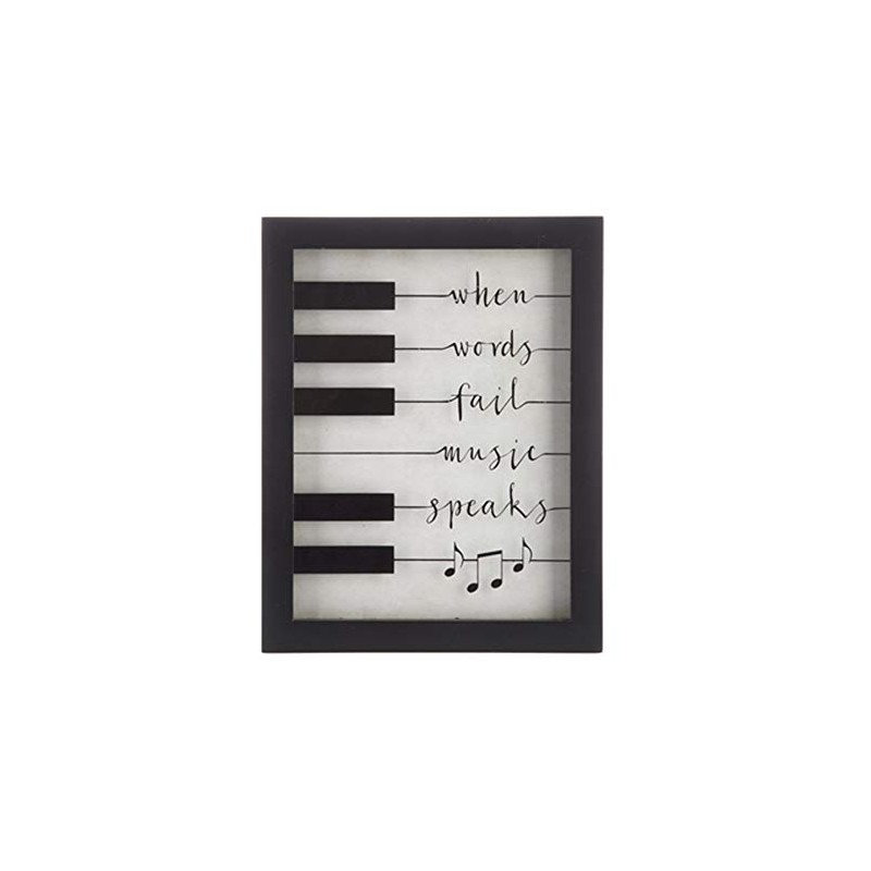 Wisechoice Musical Quotes Wall Decor with When Words Fail Music