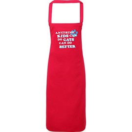 Hippowarehouse Anything kids can do cats can do better Apron kitchen cooking painting DIY onesize adult
