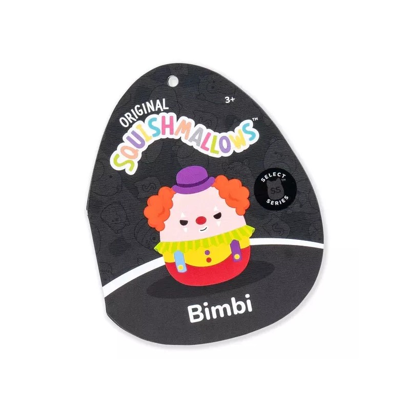 Squishmallows Bimbi the Clown 8-Inch Select Series with Trading Card