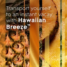 Glade PlugIns Air Freshener Oil Refill, Scented and Essential Oils for Bathroom and Home Fragance, Hawaiian Breeze, 5 Count