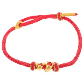 SAFIGLE Adjustable Red Cord Bracelet: Chinese New Year Snake Bracelet - Braided Rope Zodiac Sign Snake Charm - Stylish Accessory for Men and Women