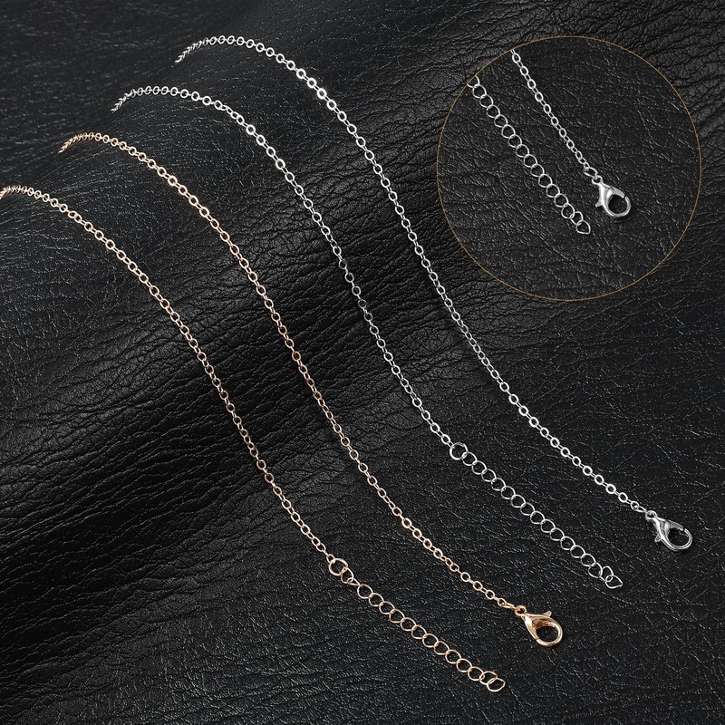YBEATY 40 Pack Necklace Chains Bulk Gold and Silver Plated