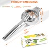 TEZZ Upgrated Extra Large Lemon Squeezer, Heavy Duty Handhelp Orange