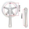 WEERAS Urban Folding Bicycle Crankset Single Tooth Disc 44T 130BCD