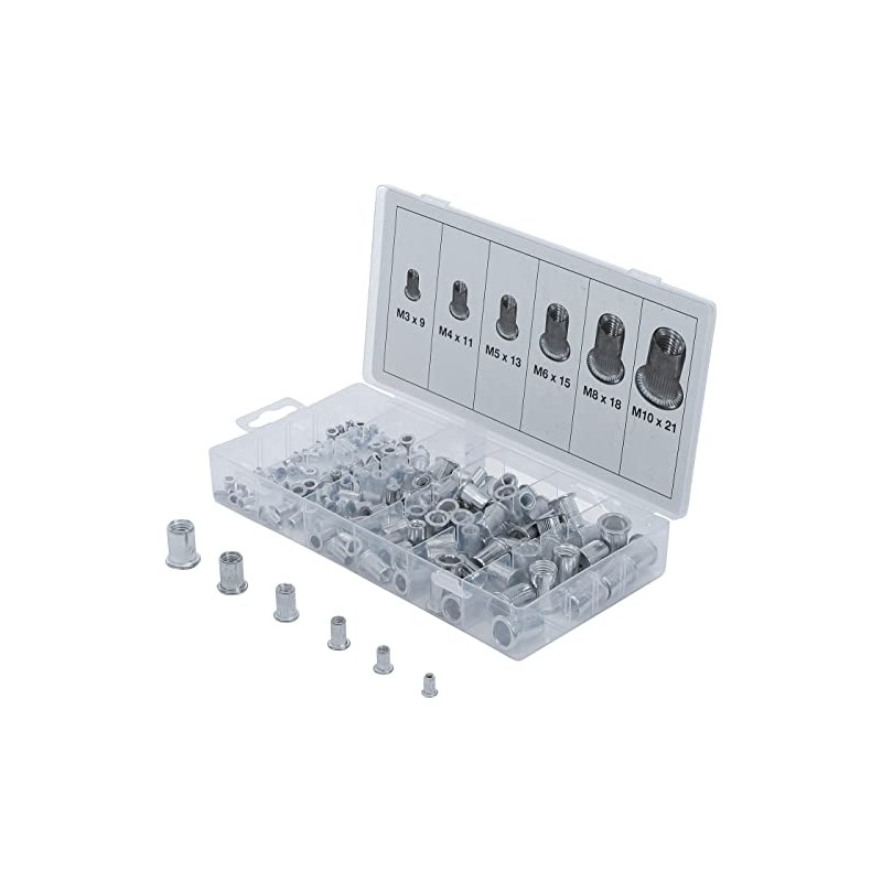 BGS 14127聽Rivet Nut Assortment聽-聽150聽Pieces