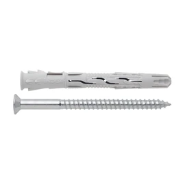 Index Fixing Systems t-nux A – Pack of 8 High Performance Universal Wall Plugs, Countersunk Head Screw (Coating, Nylon, 10 x 80 mm, Diameter 10 mm)