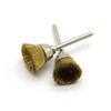 TEMO 10 pc Brass Bristle 1/2 Inch Cup Wire Brush