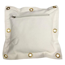 G-LIKE Sacco da boxe da parete, in tela, per arti marziali cinesi, Wing Chun Kung Fu, da parete, per pedalare, per allenarsi, calci, calci, calci, supporto da parete (bianco)