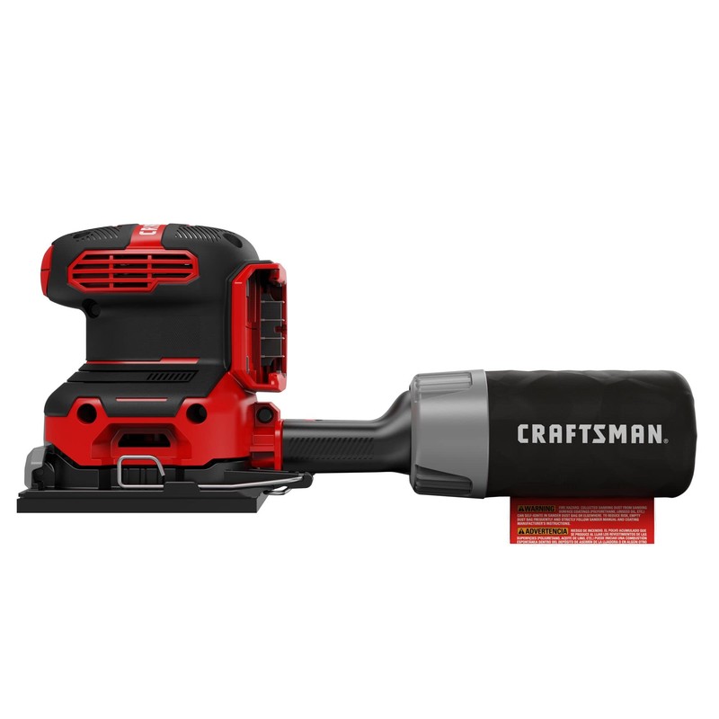 CRAFTSMAN V20 Sander, Cordless, 1/4 Sheet Sander, 9,000-12,000 OPM Bare