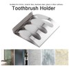 MOUMOUTEN Household Wall-Mounted Stainless Steel Toothbrush Holder - Modern Bathroom