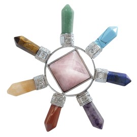 Mookaitedecor Energy Generator Pyramid Generator Power Holy 4 Points/7 POINTS Healing Reiki Divine