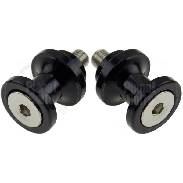 PlanetBolts Black Rhino Swingarm Stand Spools For Kawasaki Ninja ZX