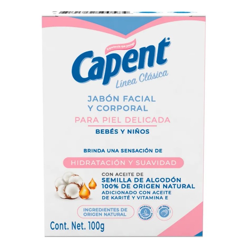 Capent. Jabón Corporal Para Bebés Y Niños, 100 G