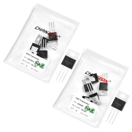 Chanzon Pack of 10 2SA940 2SC2073 (5 pieces 2SA940 + 5 pieces 2SC2073) TO-220 Bipolar Junction Transistor Assortment - BJT PNP + NPN Original