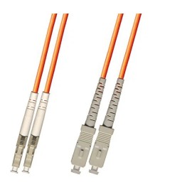 RiteAV Direct Burial/Outdoor LC-SC 2-Strand Fiber Optic Cable Multimode 50/125 25M