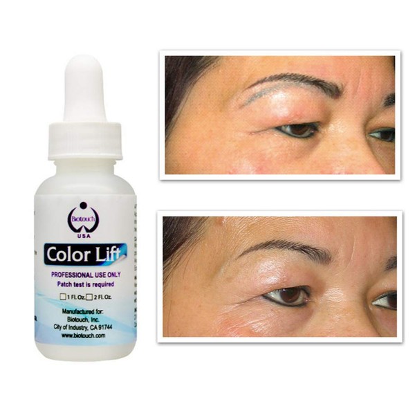 Biotouch COLOR LIFT Microblading Supplies Color Remover Unwanted Pigment Color Cosmetic Tattoo Solution 1oz